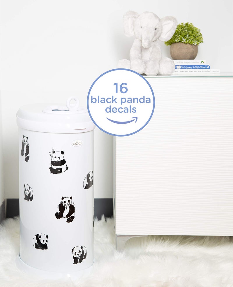 Ubbi Panda Peel and Stick Decal Stickers, Decorative Sticker for Diaper Pail or Baby Nursery - Image 3